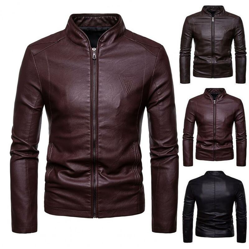 Streetwear  Terrific Casual Fall Coat Great Stitching Men Coat Zipper Fly   for Outdoor