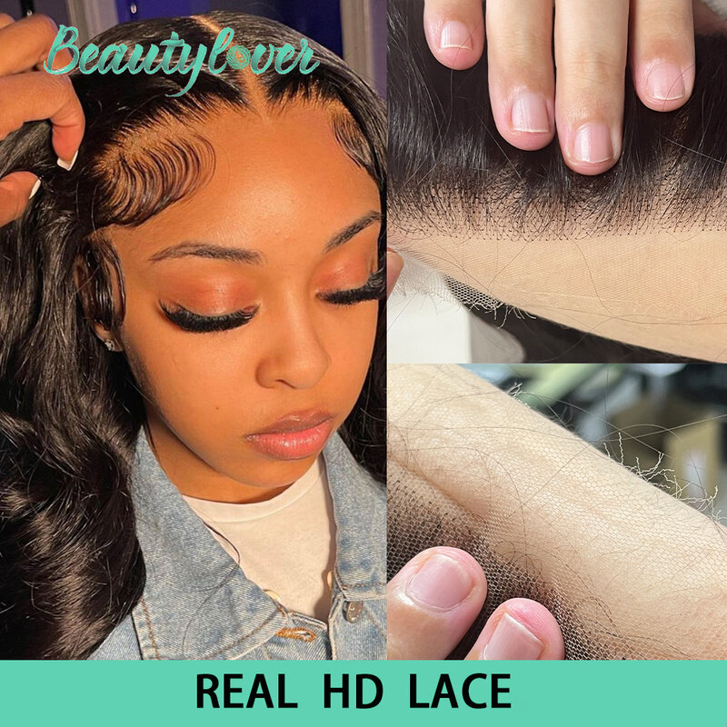 7X7 6X6 5x5 HD Lace Closure Human Hair Real HD 14-24 Inch Body Wave 13x6 HD Lace Frontal Human Hair For Women Brazilian Hair