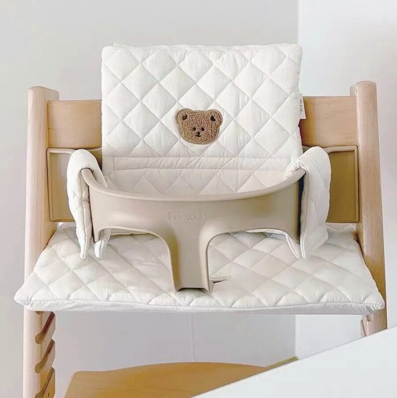 Bantal kursi tinggi dapat dicuci, sandaran kursi tinggi bayi anak Aksesori makan bayi alas pengganti untuk Stokke