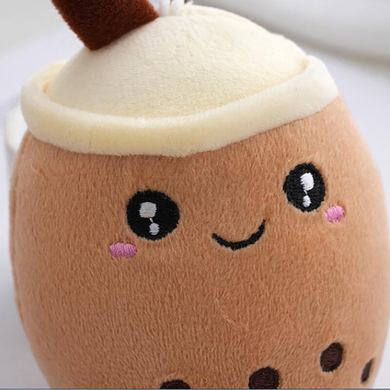1Pc Bubble Tea Cup Plush Toys Kawaii Fruit Milk Tea Design Kids Stuffed Doll Soft Pillow Cushion Birthday Gift for Girl Friend