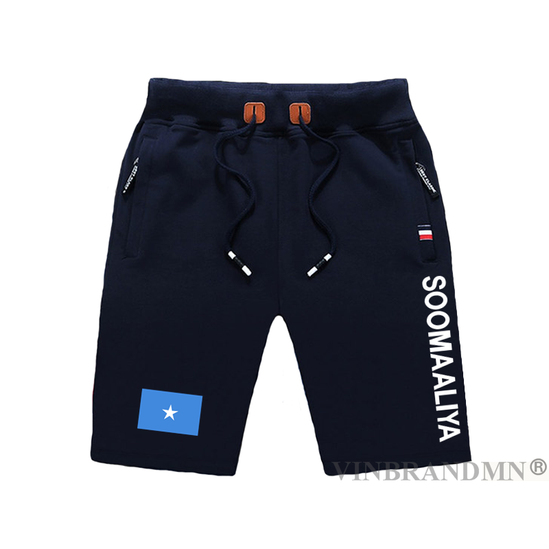 Мягкие мужские пляжные шорты с флагом и карманом на молнии для тренировок и бодибилдинга 2023 Soomaaliya SOM SO