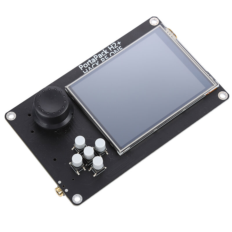 Mới Lắp Ráp PORTAPACK H2 0.5ppm TCXO 3.2 "Cảm Ứng Màn Hình Hiển Thị LCD Đen Vỏ Nhôm 2000MAh Pin Loa Cho HACKRF một Trong Những SDR