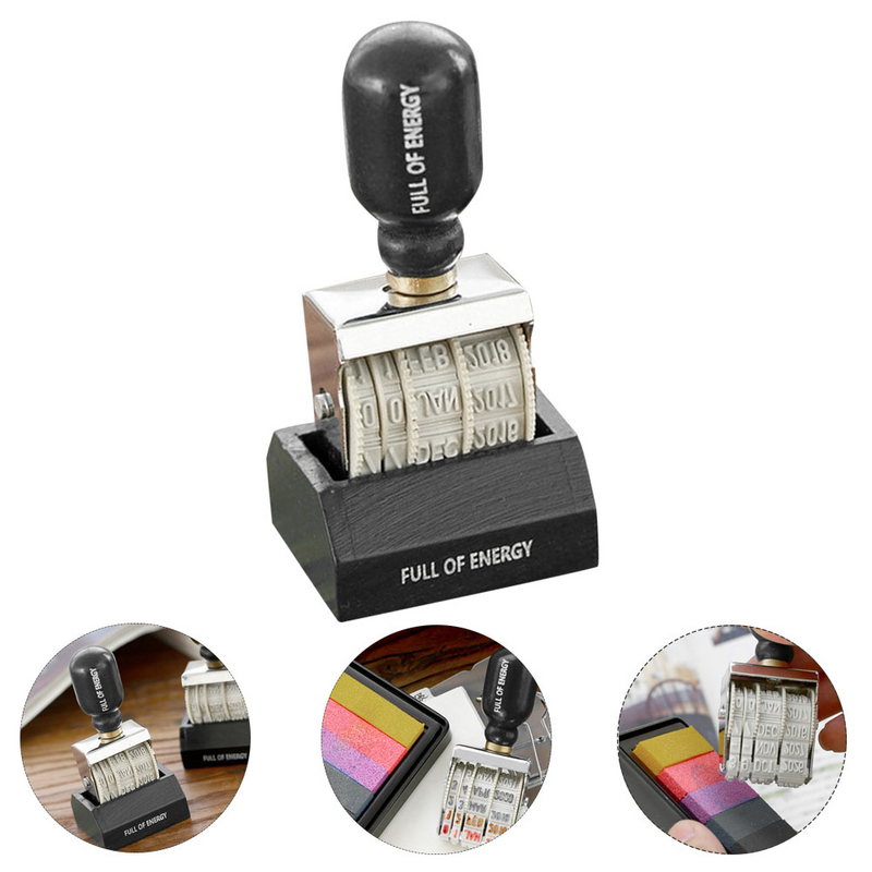 Selo Digital selos postais para Scrapbooking, Rollers Stamp, Data Seal, DIY