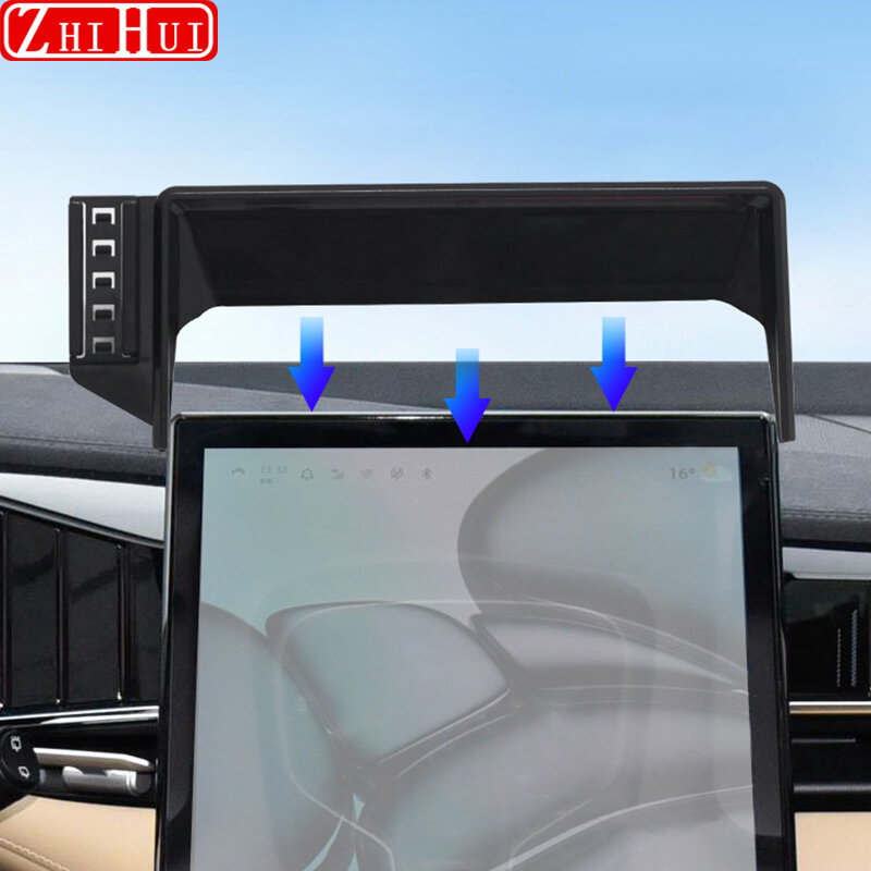 Geely Atlas 2 세대 스타레이 차량용 휴대폰 거치대, 중앙 제어 디스플레이 스크린 마운트, 중력 브래킷 스탠드 액세서리