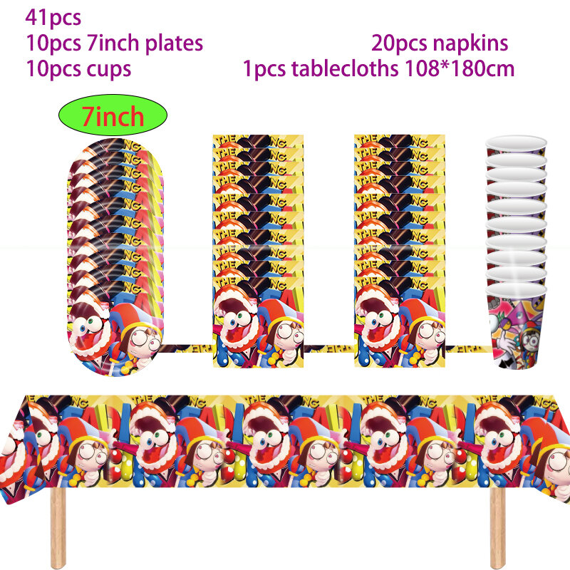 Удивительные цифровые цирковые принадлежности для дня рождения баннер воздушный шар столовая посуда декорация для вечеринки в честь будущей мамы