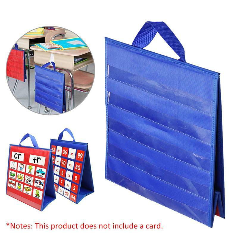 Standing Pocket Chart Double Sided Attendance Chart For Teachers Tabletop Teaching Classroom Pocket Charts For Kindergarten Home