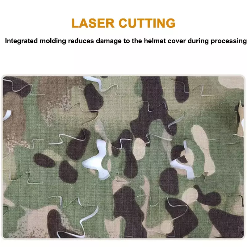 3D Camo Laser Cut Leaf Shape Airsoft casco Cover Mesh Helmet Cloth Paintball paracadutista caccia Airsoft casco accessori