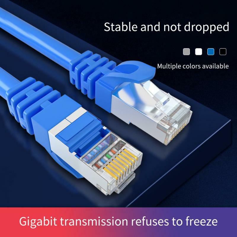 Ethernet Network Cable New Up To 1000mbps/gigabit Ethernet Speed Patch Stranded Cable Gold Plated Connectors Rj45 Network Cable