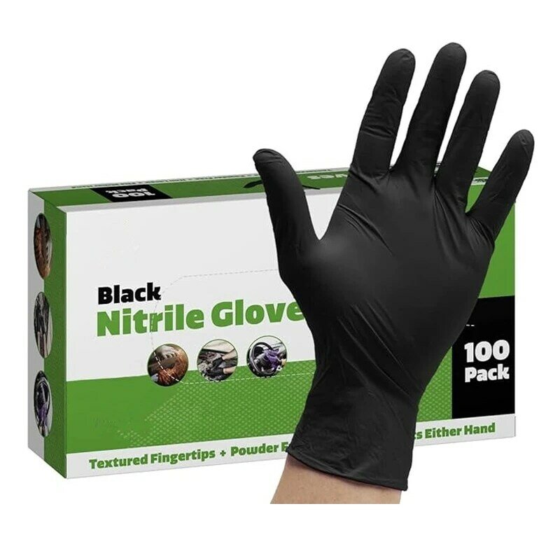 Guanti monouso in Nitrile di alta qualità20/50/100 pezzi guanti da cucina per uso alimentare guanti in Nitrile più spessi guanti senza lattice in polvere