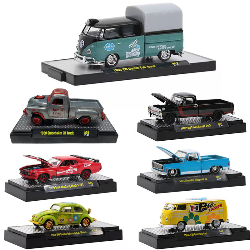 DIYキャストグリーンライト合金玩具車モデル、m2マシン、1:64、ダイキャスト、シミュレーション、ギフト、コレクション