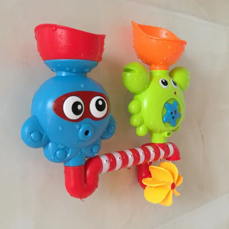 Wanienka do kąpieli zabawka do opalania na ścianie koło wodne w sprayu do wody gry w łazience zabawki do kąpieli do kąpieli kraba dla chłopców dziewczyny prezenty świąteczne