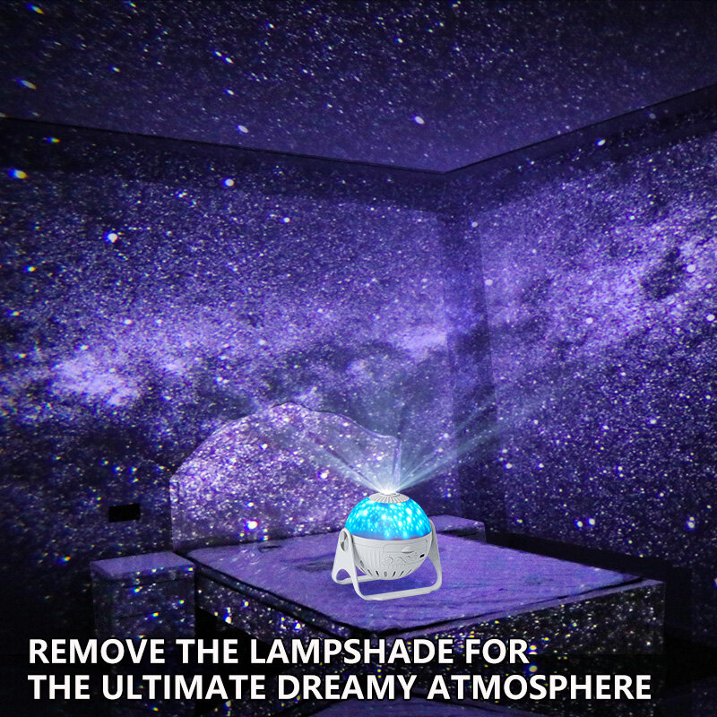 Projetor LED Galaxy Luz Noturna Lâmpada Projetor Estrela Céu Estrelado Lâmpada Rotativa USB Para Crianças DIY Presente Proyector galáctico