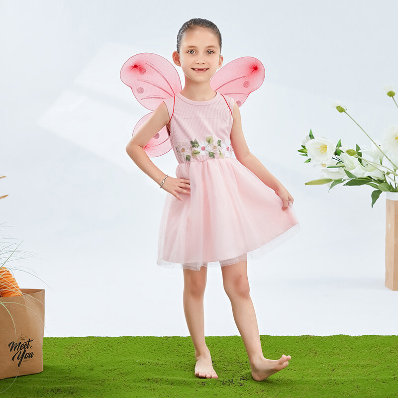 Disfraces de ala de mariposa para niños y niñas, accesorios de ala ligeros para fiesta de Halloween y Navidad