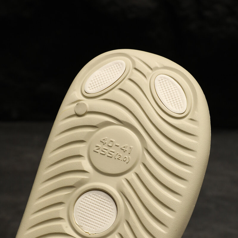 Zapatillas de playa antideslizantes para hombre y mujer, chanclas de suela gruesa de EVA, zapatos de verano, 2024