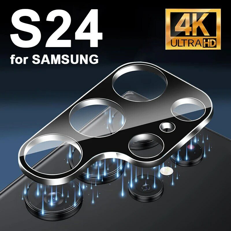 Protector de lente de cámara de vidrio templado para Samsung Galaxy S23 S24 Plus S24 Ultra HD, película protectora de cámara Premium transparente