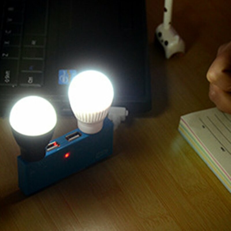 Mini ampoule LED multifonction portable, lampe de surbrillance, lumière de secours extérieure, économie d'énergie, USB, 3W