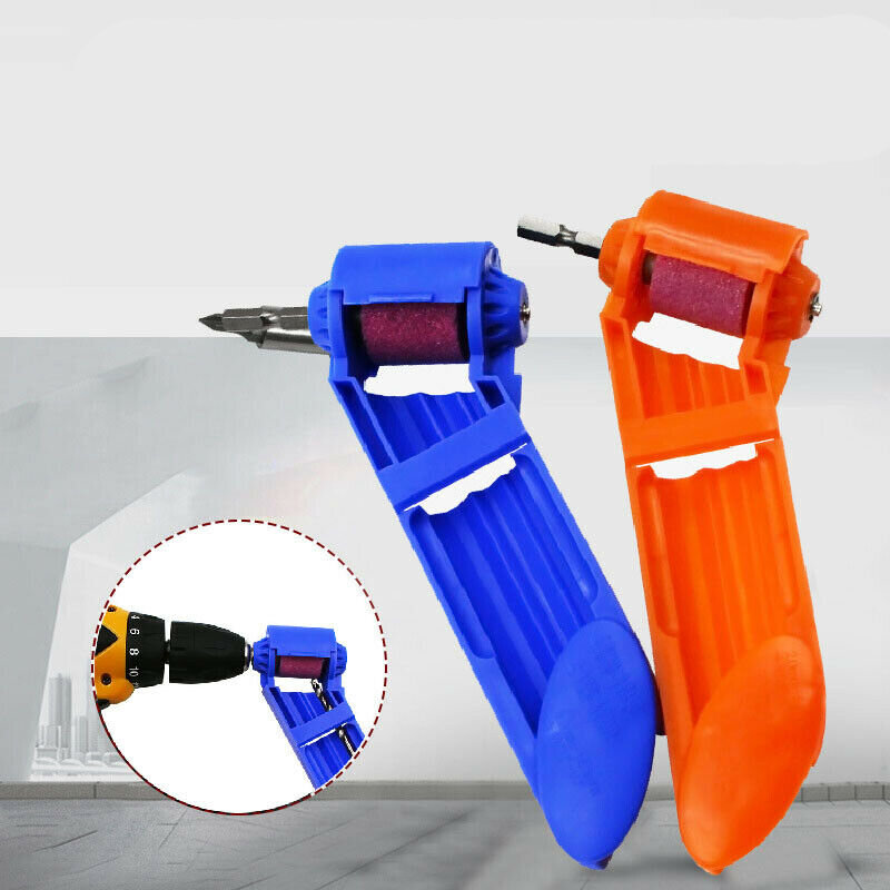 Portable drill grinder with accessories orange wear-resistant drill bit polishing grinding wheel tool