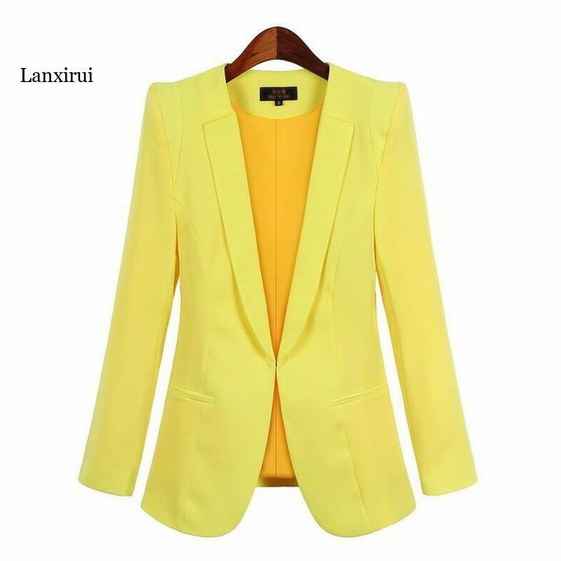 Business Suits Women Hidden Breasted Blazers 2022 Spring Autumn New Solid Colors Long Sleeve Blazer Office Work Wear