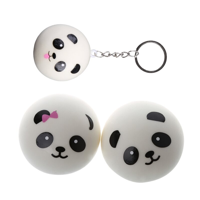 Squishy panda bun stress reliever bola lento subindo brinquedos de descompressão crianças brinquedo