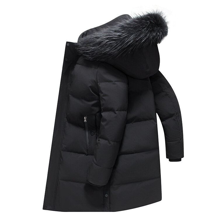 하이 퀄리티 비즈니스 캐주얼 두꺼운 따뜻한 벨벳 다운 재킷, 2024