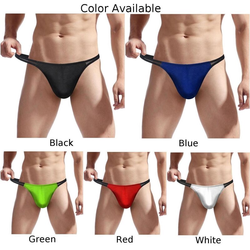 O-Ring T-Back Thong Mens Sex Briefs Open Peni Hole Sissy G-string Underwear Underpants 18 Porn Low Rise Lingerie Panties