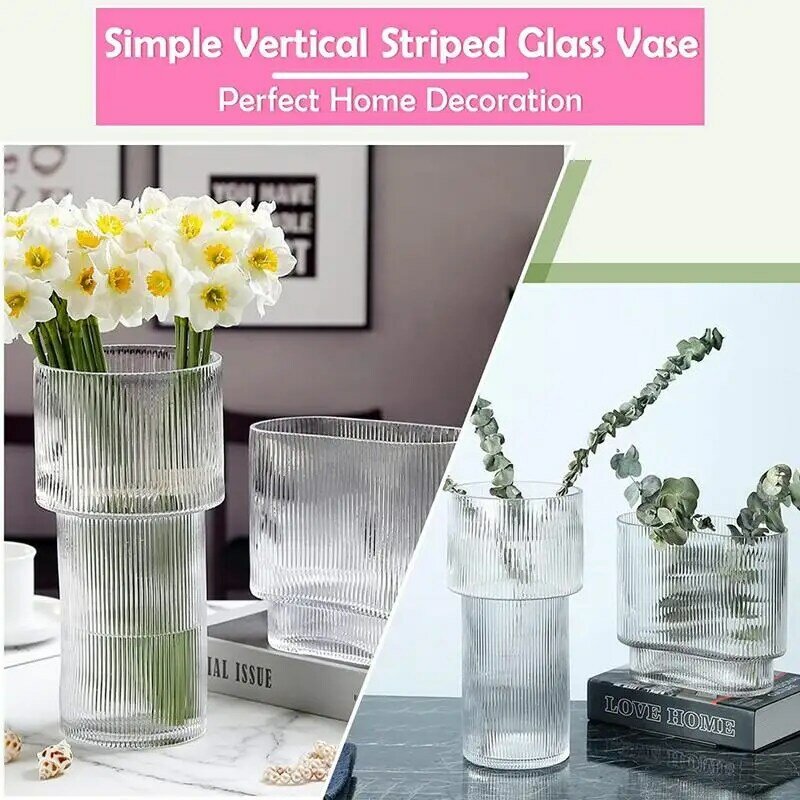 Современная ваза, Современная декоративная ваза, современная стеклянная ваза, все для дома, цветы розы, гостиная, обеденный стол, декоративный горшок