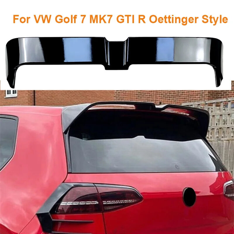 Sayap Spoiler atas ekor mobil, gaya sayap Spoiler olahraga atap belakang untuk VW Golf 7 MK 7 GTI R Oettinger