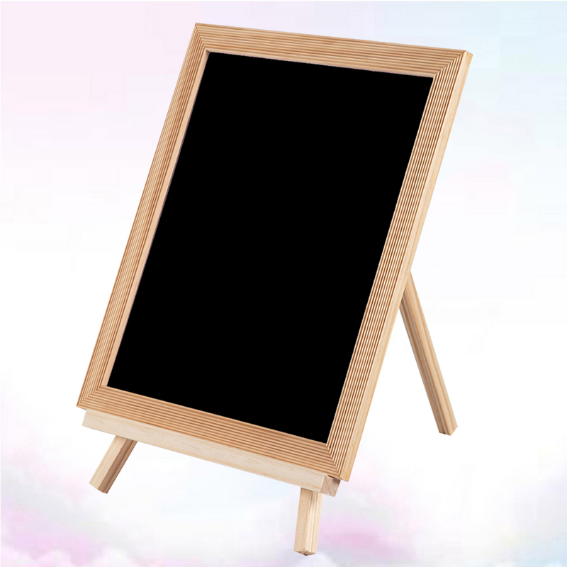 Small Blackboard Writing Magnetic Drawing Wooden Painting Kids Standing Easel Can Move