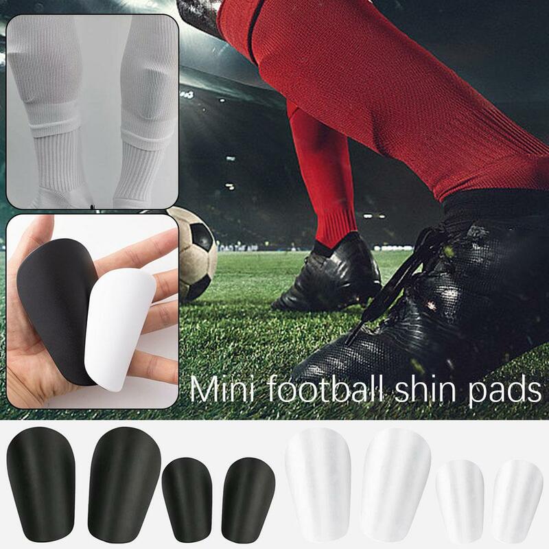 1Pair Mini Football Shin Pad Wear-resistant Shock Absorbing Portable Lightweight Shank Protector Training Board Leg Soccer V7S8