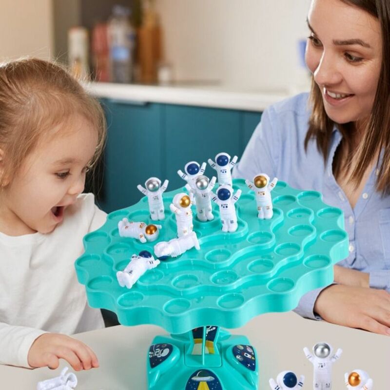 لعبة شجرة التوازن القابلة للتكديس للأطفال ، ألعاب الرياضيات مونتيسوري ، التفاعل بين الوالدين والطفل ، لعبة لوح رائد الفضاء ، جذابة