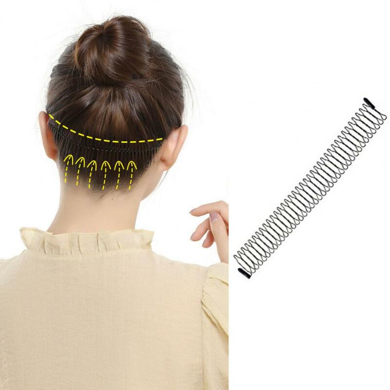 Diadema Invisible con flequillo para mujer, diadema Flexible de Color sólido, antideslizante, organización de cabello corto, herramienta de peinado del cabello