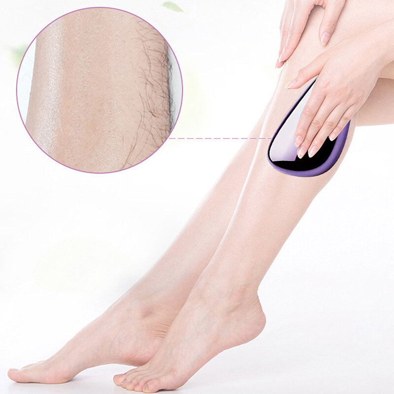 Physical Crystal Hair Removal Eraser Glass Hair Remover Painless Epilator Easy Cleaning Reusable Women Body Care Depilation Tool
