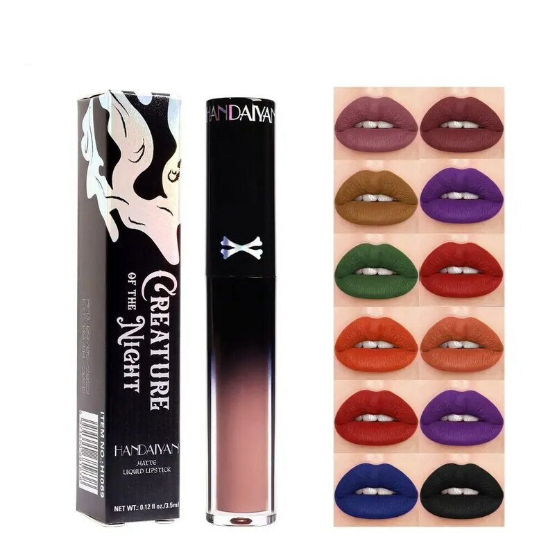 Rouge à lèvres imperméable style gothique pour femmes, hydratant, 256, sexy, Jules gloss, document populaire