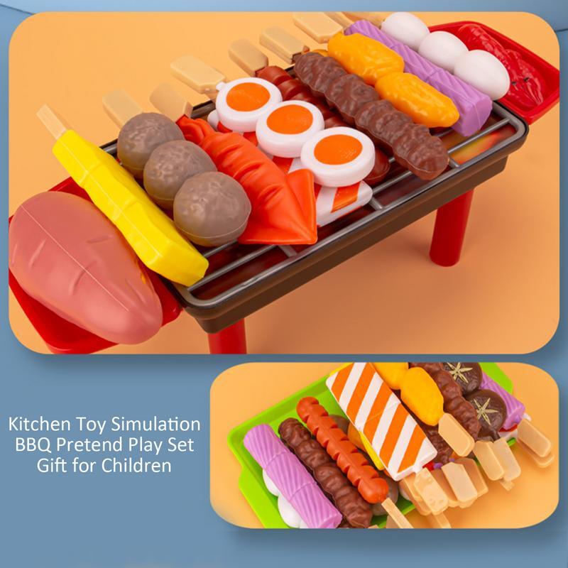 Simulazione cucina Barbecue pentole cottura cibo genitore-figlio interattivo finta gioco di ruolo Set di giocattoli educativi per bambini