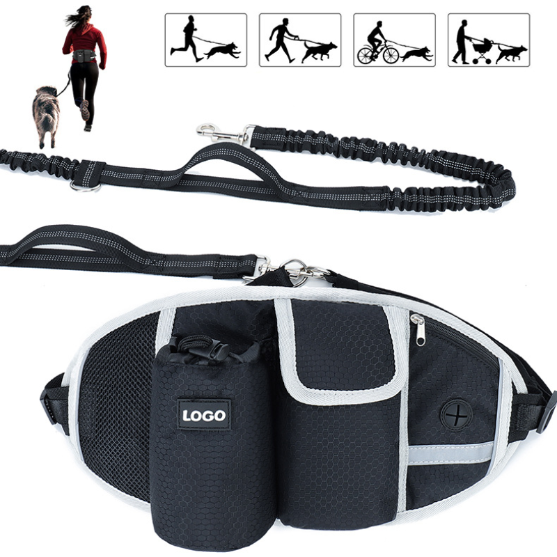 Dog Pet Walking Waist Treats Bag Trail Running Waist Pack For Phone Water Bottle Sports Running Belt Waist Bag For Women Men