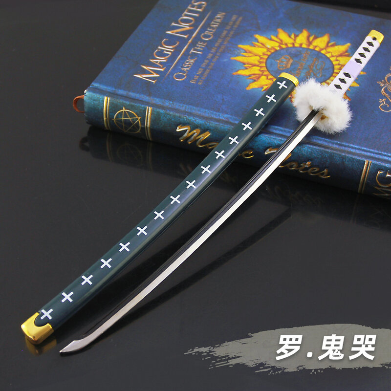 Metal Letter Opener Sword King of Thieves Anime Sword Traphagaro Ghostbusters Weapon Model Full Metal with Sheath Craft