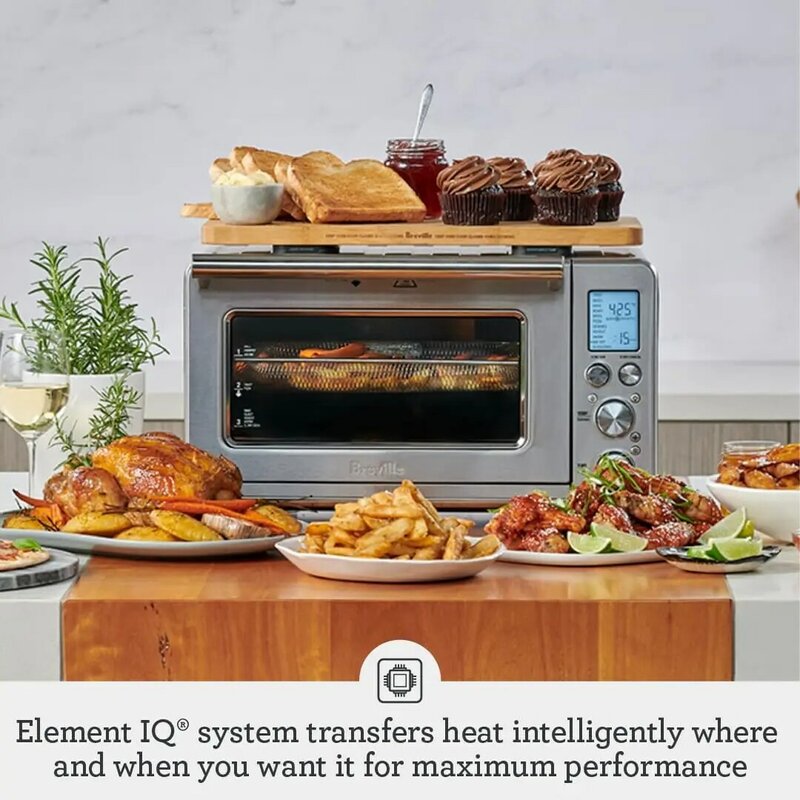 Smart Backofen Luft fritte use Toaster, gebürsteter Edelstahl, bov860bss, mittel