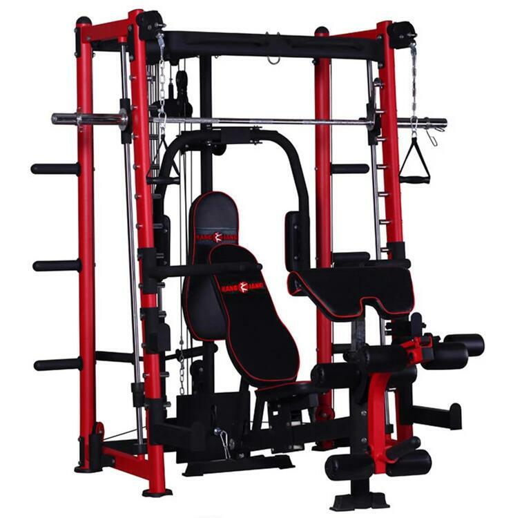 Palestra Multi Functional Trainer Smith Machine 2021 Cross Fitness Home Steel Unisex Modern Exercise Muscle MFS-001 Wokeao