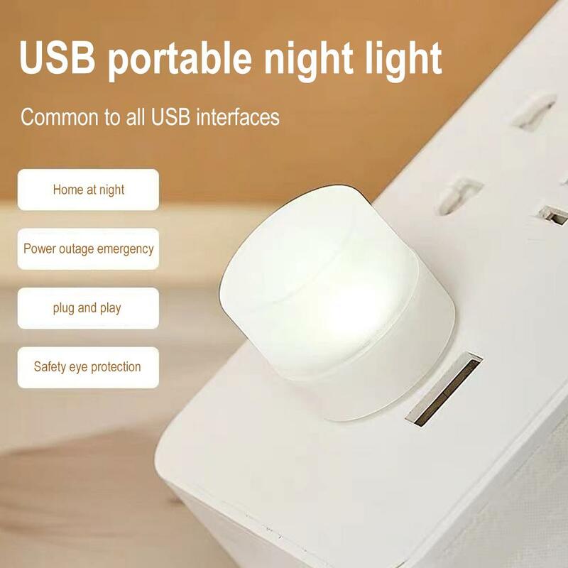 Usb Night Light Super Bright Eye Sleep Bedside Bulb Emergency Bedroom Energy-saving Desk Home Lamp Dormitory Lig R2e5