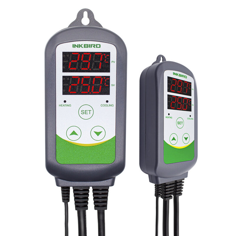 INKBIRD cyfrowy regulator temperatury termoregulator ITC-308 AC 110-220V wylot termostat czujnik ciepła/chłodzenia Instrument kontrolny