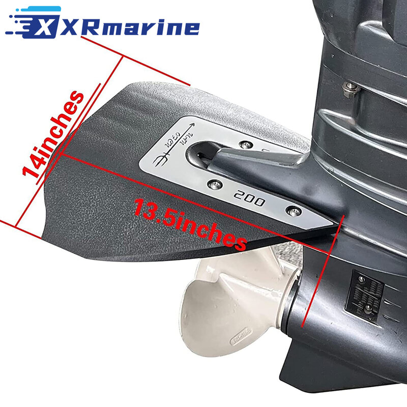 Sport 200 Whale Tail Hydrofoil Stabilizer For Boat Outboards 8 to 40 HP Fit Mercury Yamaha Johnson Evinrude Honda Tohatsu Suzuki