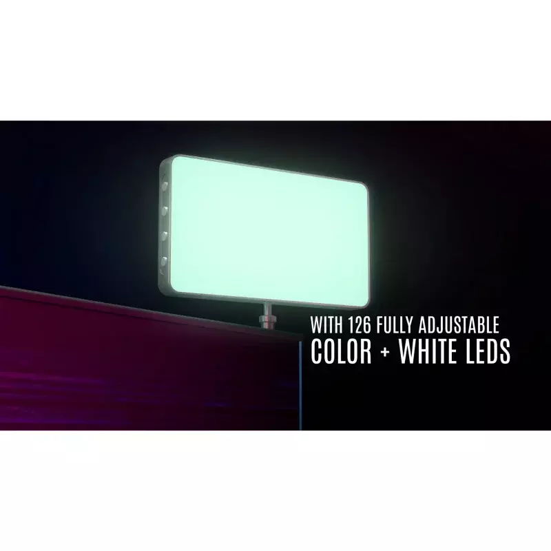 Vivitar Luz de relleno led blanca portátil a todo color y espectro completo para cámaras