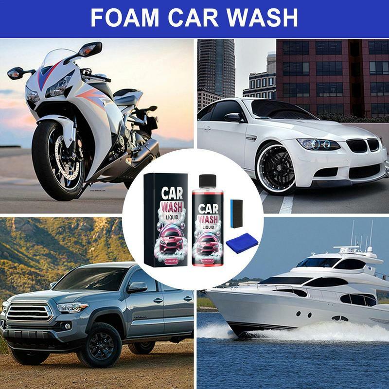 Multifuncional Car Wash Líquido, Poderoso Detalhe Cleaner, Dustproof Paint Coating, Brightening Renovação Limpeza, 100ml