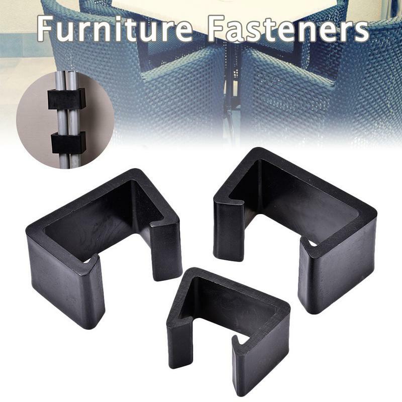 Plastic Furniture Fastener Heat Resistant Furniture Clip Outdoor Patio Wicker Furniture Clip Chair Couch Clamps For Wicker Sofas