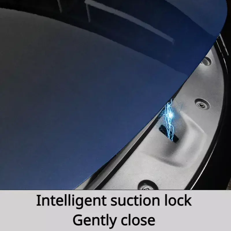For Tesla Model 3 Highland 2024 Model Y Accessorie Front Spare Box Electric Lock Soft-closing Adsorption Easy Installation