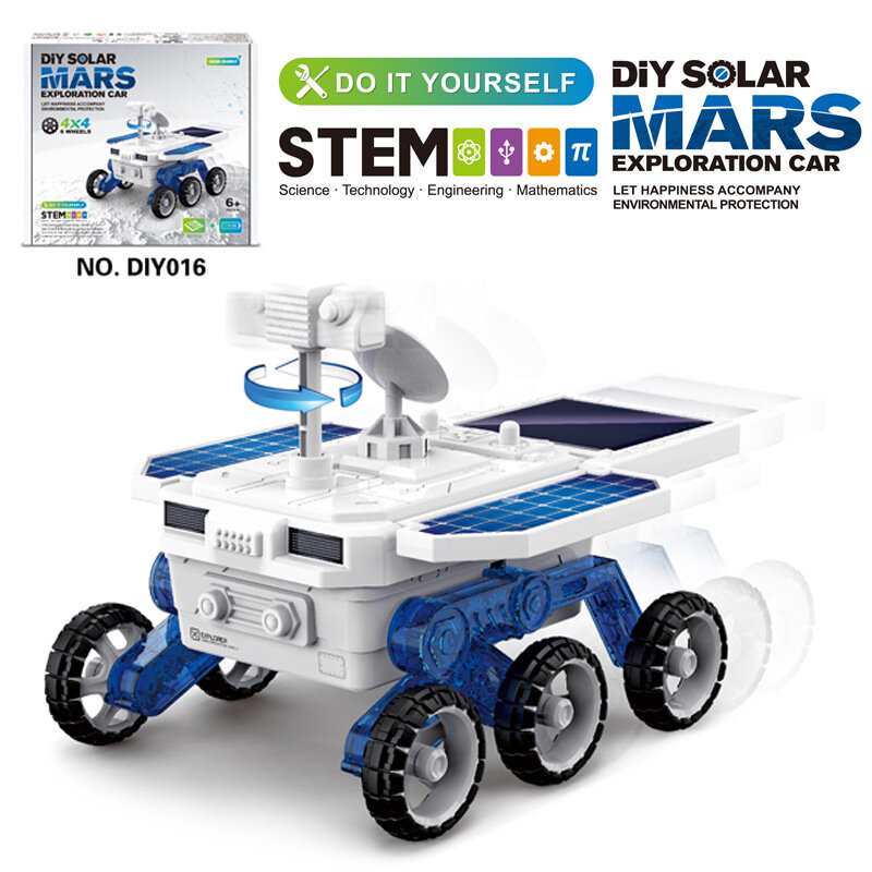 Детский самодельный автомобиль на солнечной батарее, строительные блоки для обучения, набор научных экспериментов для студентов, подарок на день рождения для детей