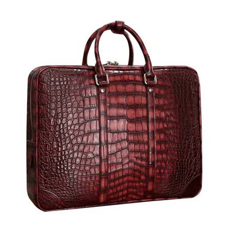 KEXIMA heimanba Классическая Ручная цветная Мужская сумка из крокодиловой кожи, мужской портфель в деловом стиле, большой мужской портфель из натуральной крокодиловой кожи