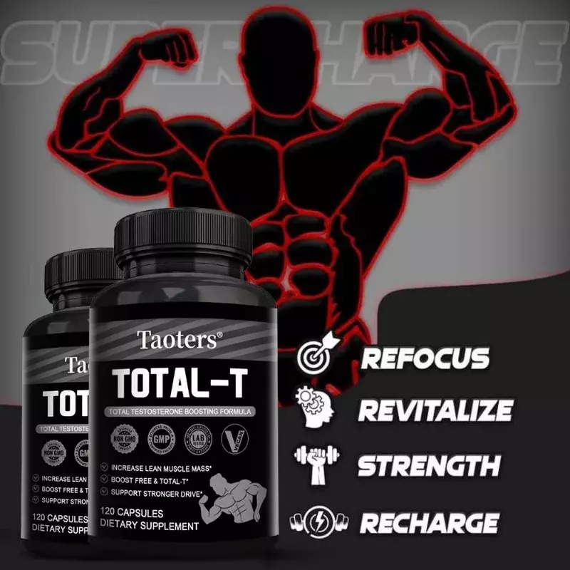 Male Muscle Enhancement Supplement - Improves Lean Muscle Mass, High-Intensity Exercise Endurance, Non-GMO Gluten-Free