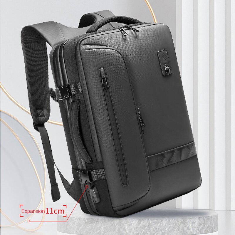 Plecak z poduszką powietrzną o dużej pojemności dla mężczyzn 15,6-calowy wodoodporny plecak na laptopa Plecak podróżny do przechowywania próżniowego dla mężczyzn