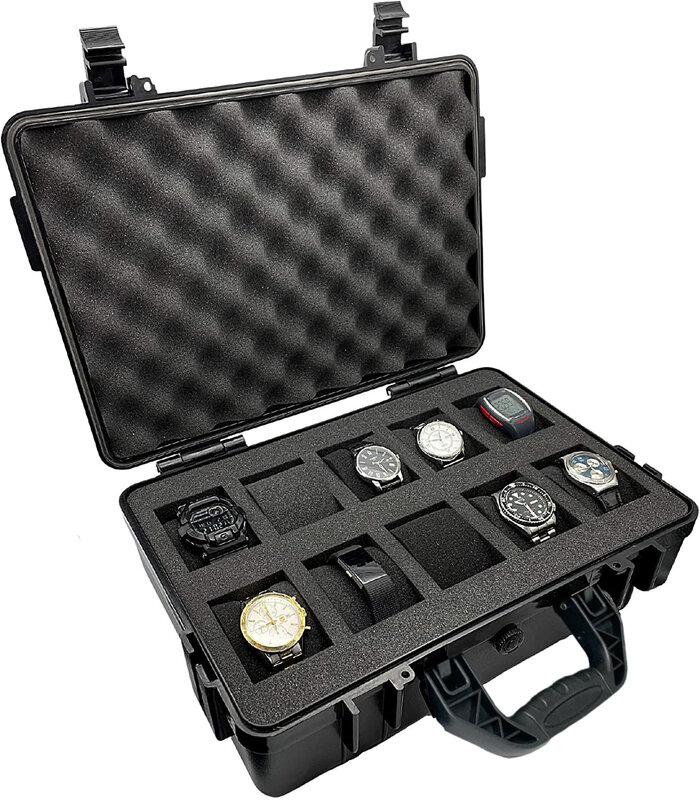 防水およびプラスチック製の時計ケース,収納ボックス,ディスプレイ,ケース